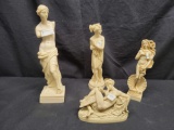 A Santini Classic Venus DiMilo and other Roman figures