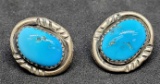 Sterling silver and Turquoise earrings Wow