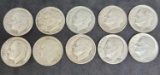 Roosevelt silver dime lot of 10 coins