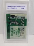 1940 Playball Unopened Pack Graded Mint 9