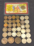 Obsolete Coin Hoard. Big Pile of 100 Plus Year Old US Antique Coins