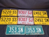 1970s Ohio license plates