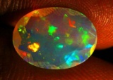 Opal Australian welo gemstone rainbow cut polished 1.93ct firey high quality AAA beauty