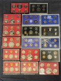 1968-2000 Different US Mint Proof Sets, 18 Units