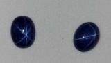 Star Sapphire lot of 2 nice full stars sparkly stone 3.04ct