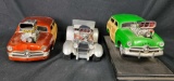 Hotrods die-cast Ford 3 units