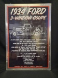1934 Ford 3 widow coupe picture metal