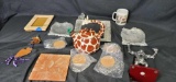 Tableware, giraffe teapot, miscellaneous stuff