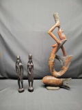 Carved wood figures