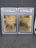 2005 Merrick Mint 23kt gold WCG 10 Gem-MT 2 cards