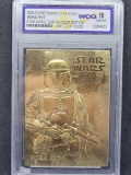 1996 Score Board 23kt gold Boba Fett WCG Gem-Mt 10