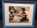 Framed photo of Yoda & Luke Skywalker signef Frank Oz Mark Hamill