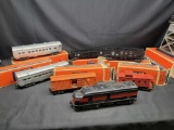 Vintage Lionel train set Engine Lionel lines Chatham & Livingston Cattle car Caboose