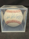 Signed baseball saying Willie McCovey