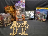 Movie Characters Jack Sparrow Keanu Reeves Matrix Batman Marcus in Terminator wood skeletons