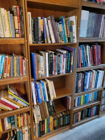 Bookshelf w cultural books