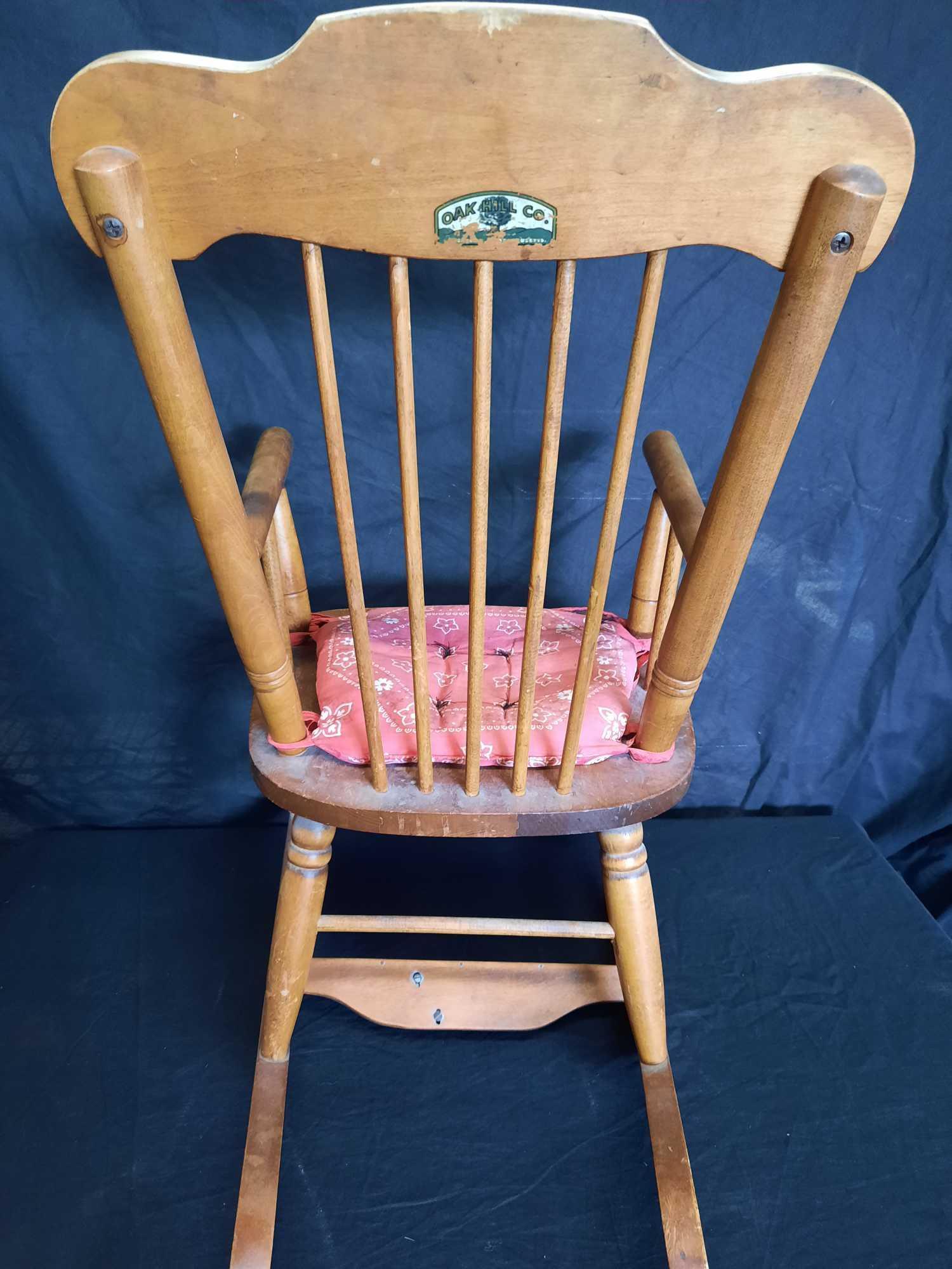 Oak hill child's rocking chair sale