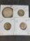 Collector coin lot silver half Buffaloes key rare wheat 12 d nice xf to au high grade 4 coins