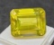 44.04ct Octagon cut Green Yellow Quartz gemstone