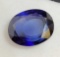 Blue Sapphire huge oval cut stone 10 ct with AGSL Gem id card nice gemstone