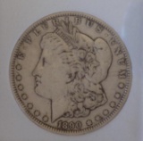 Morgan silver dollar 1890 slabed better date nice AU+++