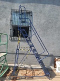 7ft Tall Mobile Rolling Safety Ladder
