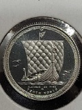Platinum 1/10 Ounce Isle of man Proof 1985 Noble