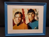 Framed photo William Shatner & Leonard Nemoy. Signed