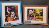 Willie Nelson & Kid Rock Framed photos Signed