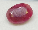 Oval cut 6.31 Red Ruby gemstone