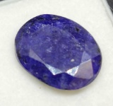8.76ct Blue Oval cut Sapphire gemstone