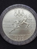 1995-D XXVI Atlanta Olympiad Track & Field Uncirculated Commemorative Silver Dollar
