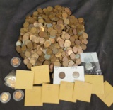 1000+ Wheat Cent, Unsearched, Unsorted, Guaranteed to Contain a 1909-VDB & Indian Head Cent