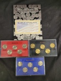 Amazing statehood Quarter Collection with 24k gold Plated Coins