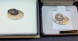 10kt gold and diamond AAA pins