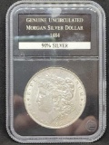 1884 Slabbed Morgan Dollar Gem Brilliant Uncirculated Blast White