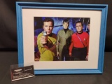 Framed photo of Star Treks William Shatner Leonard Nimoy. Signed