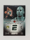 Ray Allen Sports center Swatches game jersey card upper deck in top loader