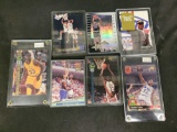 Shaquille O'Neal lot of 7 basketball cards Rookie card.