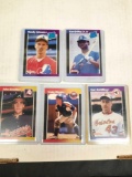 1989 Donruss baseball card lot 5 cards