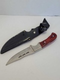 Fox Knife in Leather Sheath