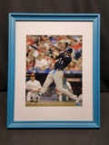 Framed 8 x 10 in photo Brewer's Christian Yellich