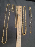 Goldtone Necklaces and a bracelet