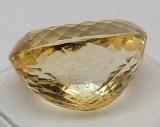34.08ct Yellow oval cut Citrine gemstone