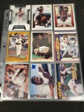 Barry Bonds baseball card lot 45 cards