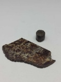 Meteorite NWA with core sample rare find nice Huge Slice and core Sample