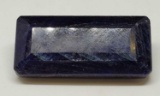 234.00ct Rectangular cut Blue Sapphire gemstone