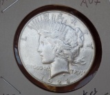 Peace silver dollar 1928 S rare date nice luster