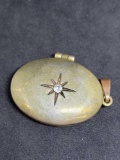 Antique native American copper locket hand made very old