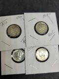 Mercury dime better grade lot 1930 S, 37s, 38s, 39s, gem bu Frosty white nice collector lot
